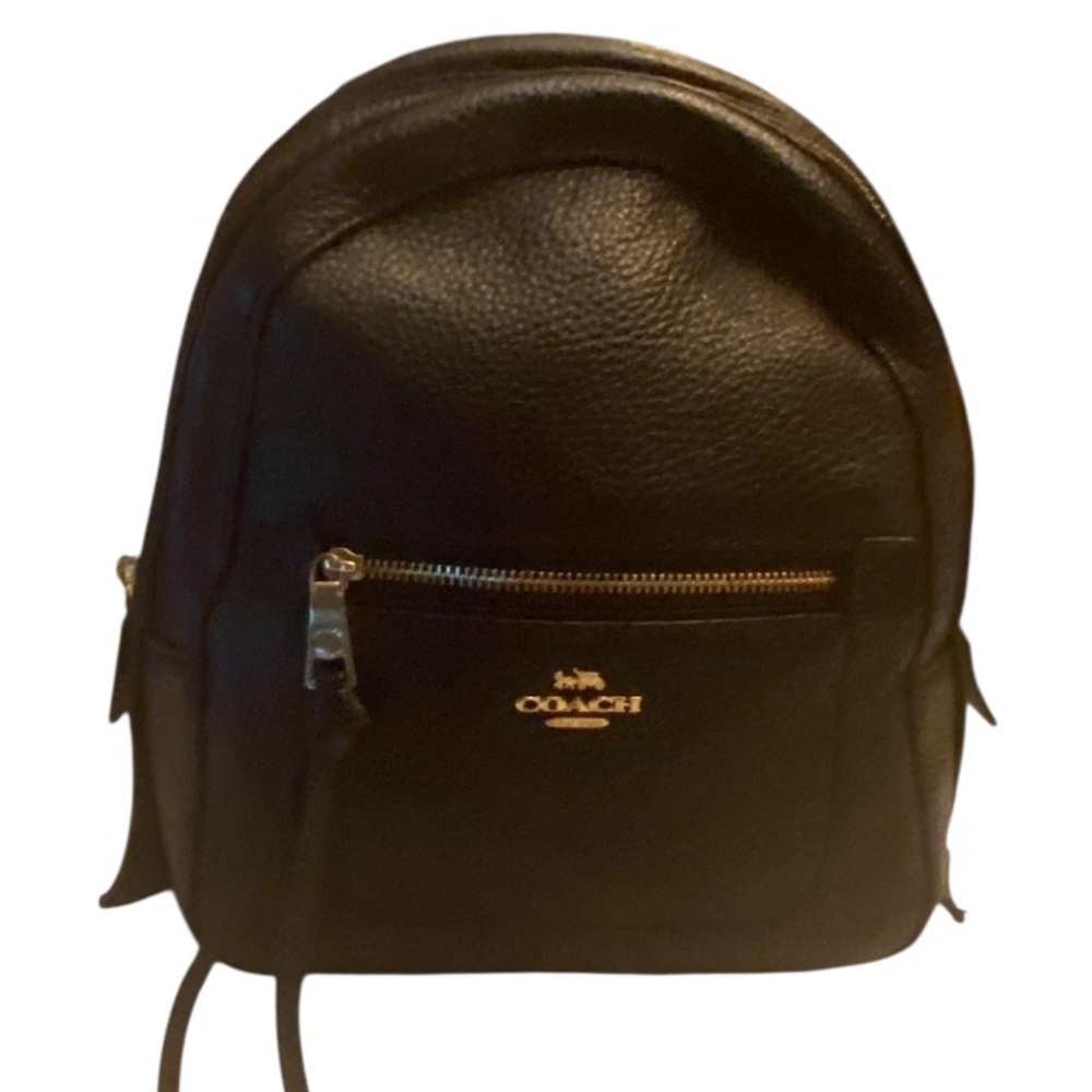 Coach Pebble Leather Andi Backpack Black F30530 - Picture 1 of 14